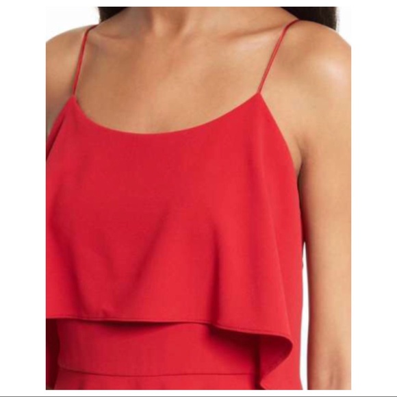 ALICE + OLIVIA LAYERED RUFFLE DRESS - Picture 2 of 8